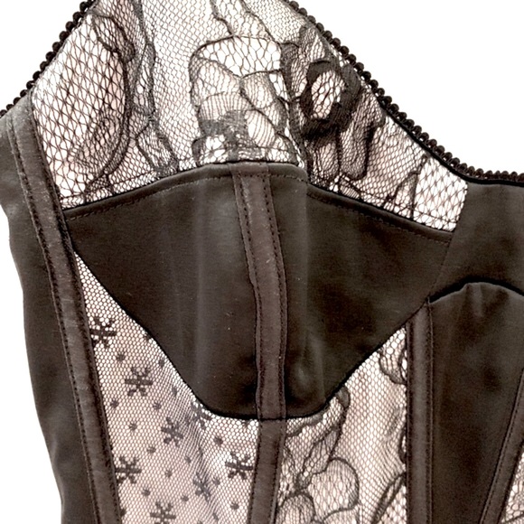 BEBE size XS black lace corset jumpsuit - Picture 7 of 16